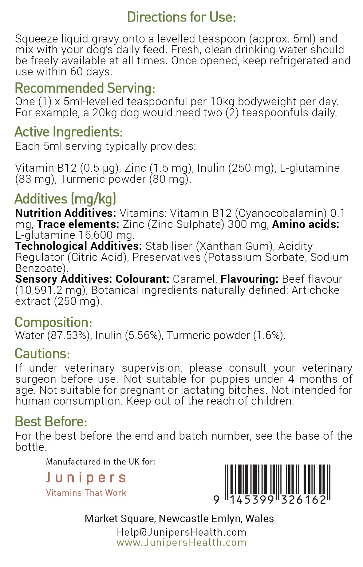 Digestive Support for Dogs - Beef Gravy 290ml