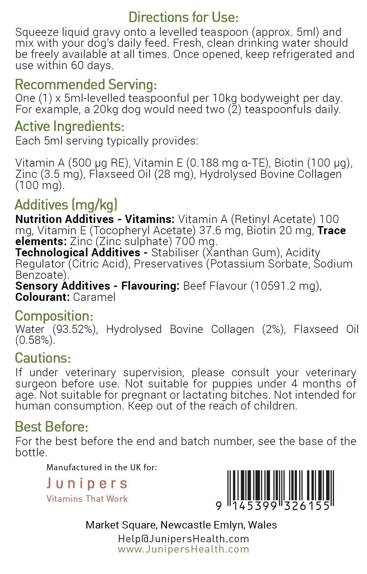 Skin and Coat Care for Dogs - Beef Gravy 290ml